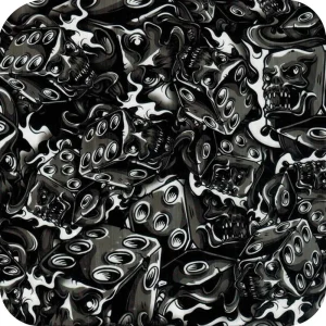 Schädel 3 Wassertransferdruck Folie