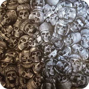 Schädel 8 Wassertransferdruck Folie